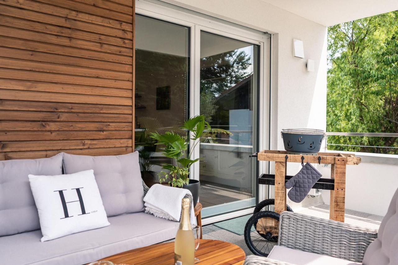 Alpdeluxe Smart Home - Balkon-Wanne-Tiefgarage-Bbq Kolbermoor Bagian luar foto